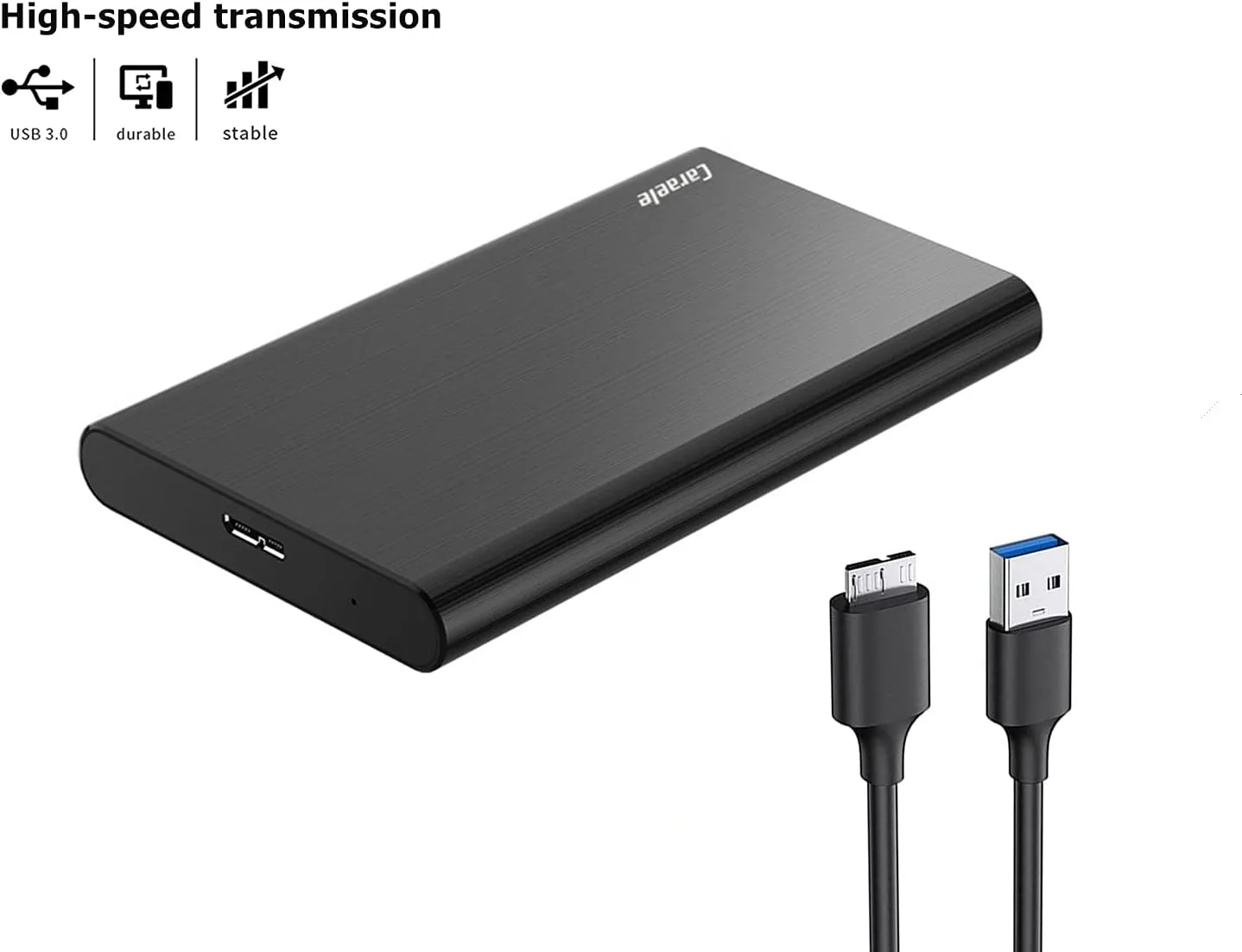 750GB Ultra Slim Portable External Hard Drive USB3.0 HDD Storage Compatible for PC, Desktop, Laptop, MacBook, Chromebook, Xbox One, Xbox 360, PS4 (Black)