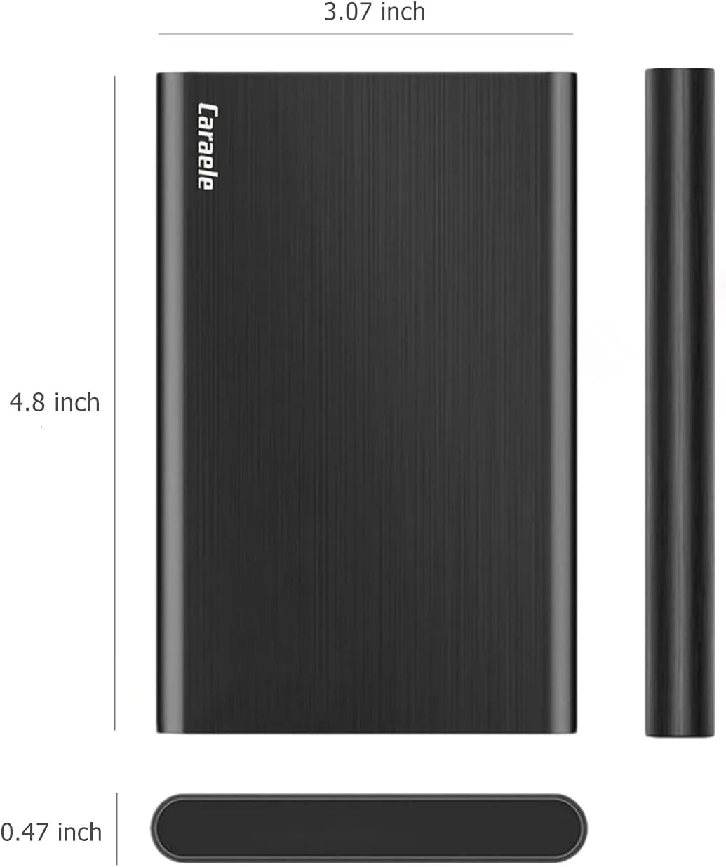 750GB Ultra Slim Portable External Hard Drive USB3.0 HDD Storage Compatible for PC, Desktop, Laptop, MacBook, Chromebook, Xbox One, Xbox 360, PS4 (Black)