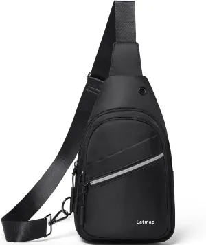 7L Sling Bag For Women Men Backpack Fanny Pack Crossbody Chest Travel Shoulder Belt Bags Purse Handbag PU Leather
