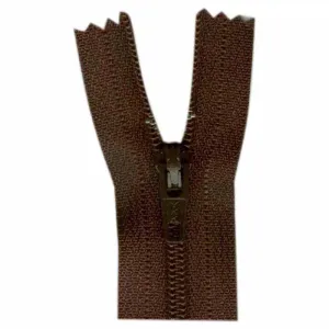 9" Closed-End Zipper - Sept. Brown