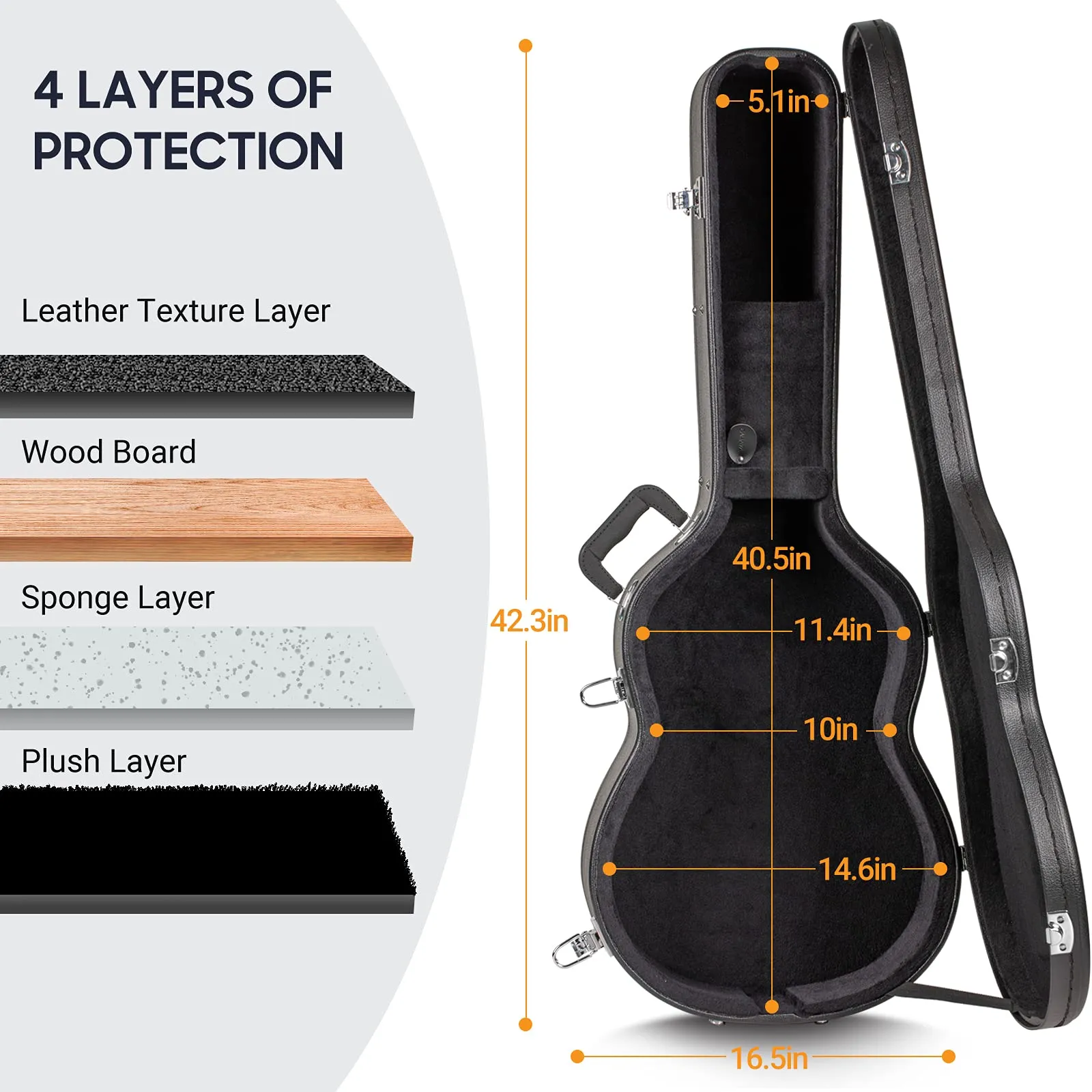 Acoustic Guitar Hard Shell Case CY0241