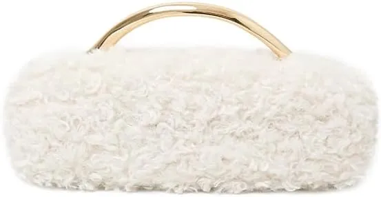Acrylic Clutch Purse for Women Classic Round Acrylic Evening Handbag Vintage Metal Handlebars Bag for Wedding Party Prom