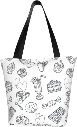 African National Patterns Print Shoulder Tote Bag Women'S Large Size Handbag Casual Tote Shopping Bag For Women