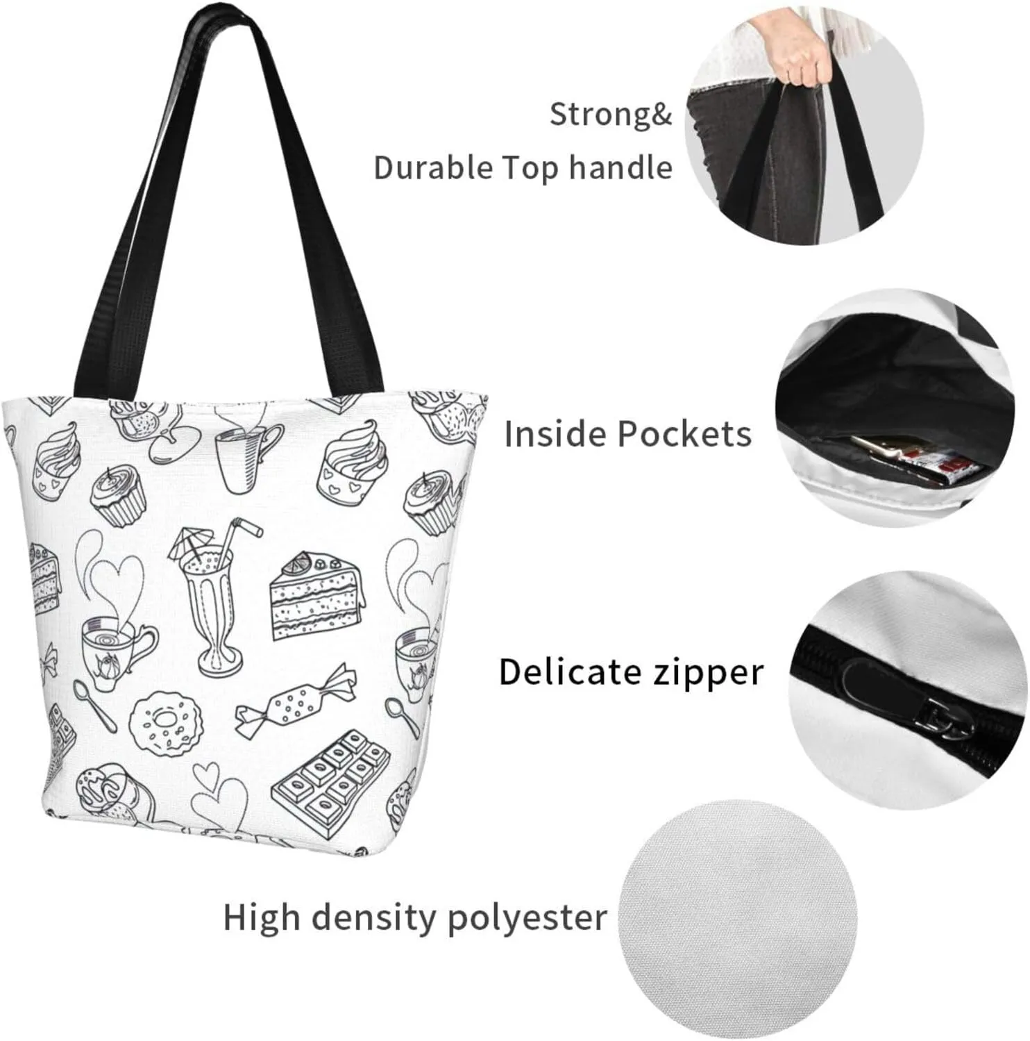 African National Patterns Print Shoulder Tote Bag Women'S Large Size Handbag Casual Tote Shopping Bag For Women