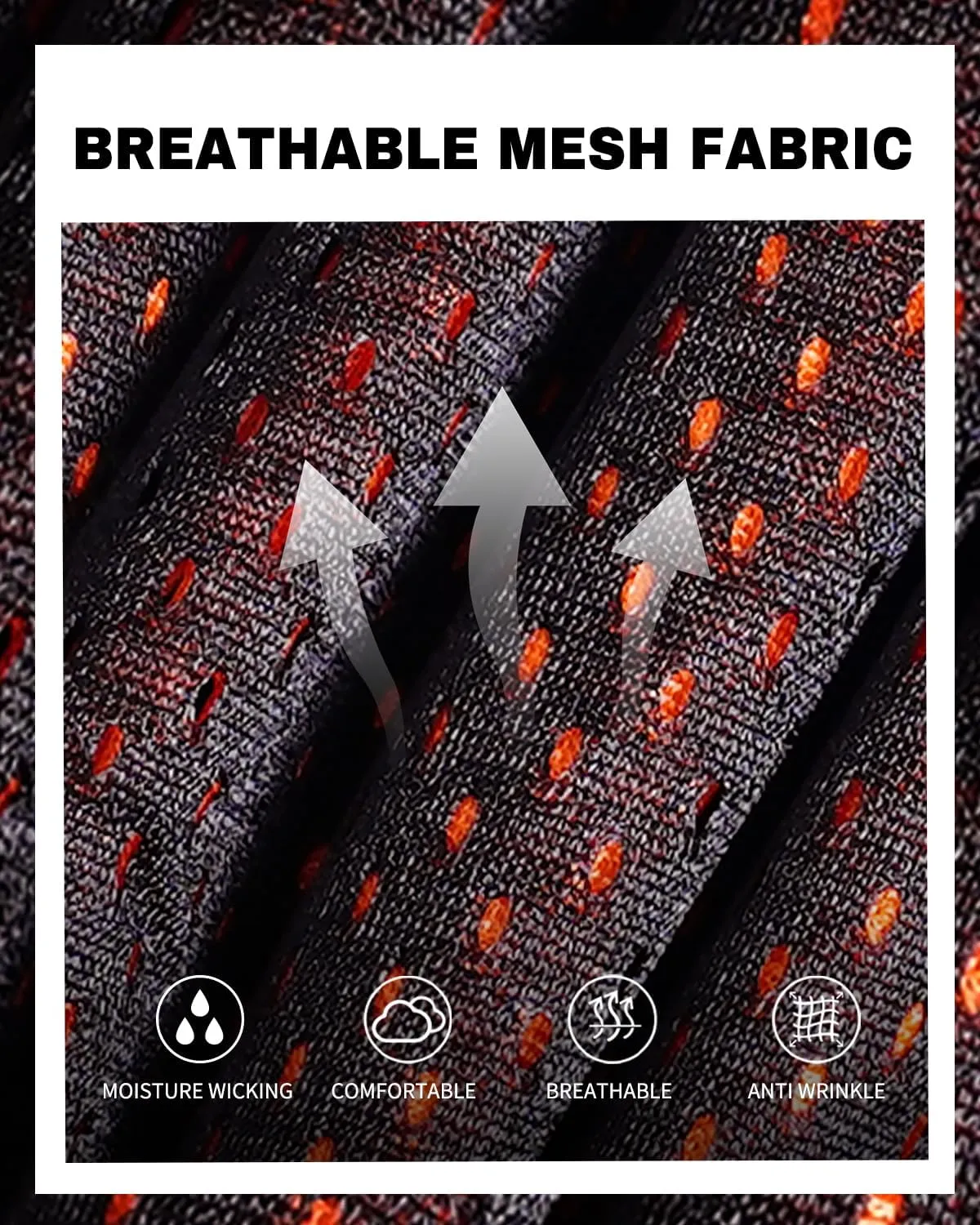 AIMPACT Mens Mesh Shorts Breathable Double Layer Fabric 6 Inch Basketball Sportswear Lounge Shorts