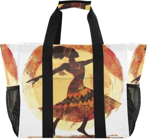 ALAZA Eiffel Tower in Water Waterproof Beach Tote Bags