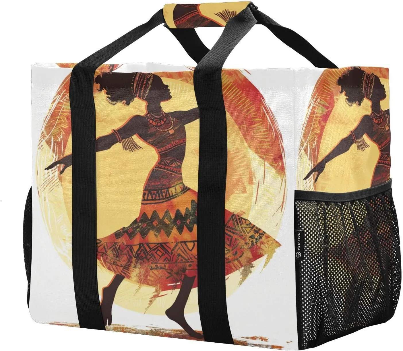 ALAZA Eiffel Tower in Water Waterproof Beach Tote Bags