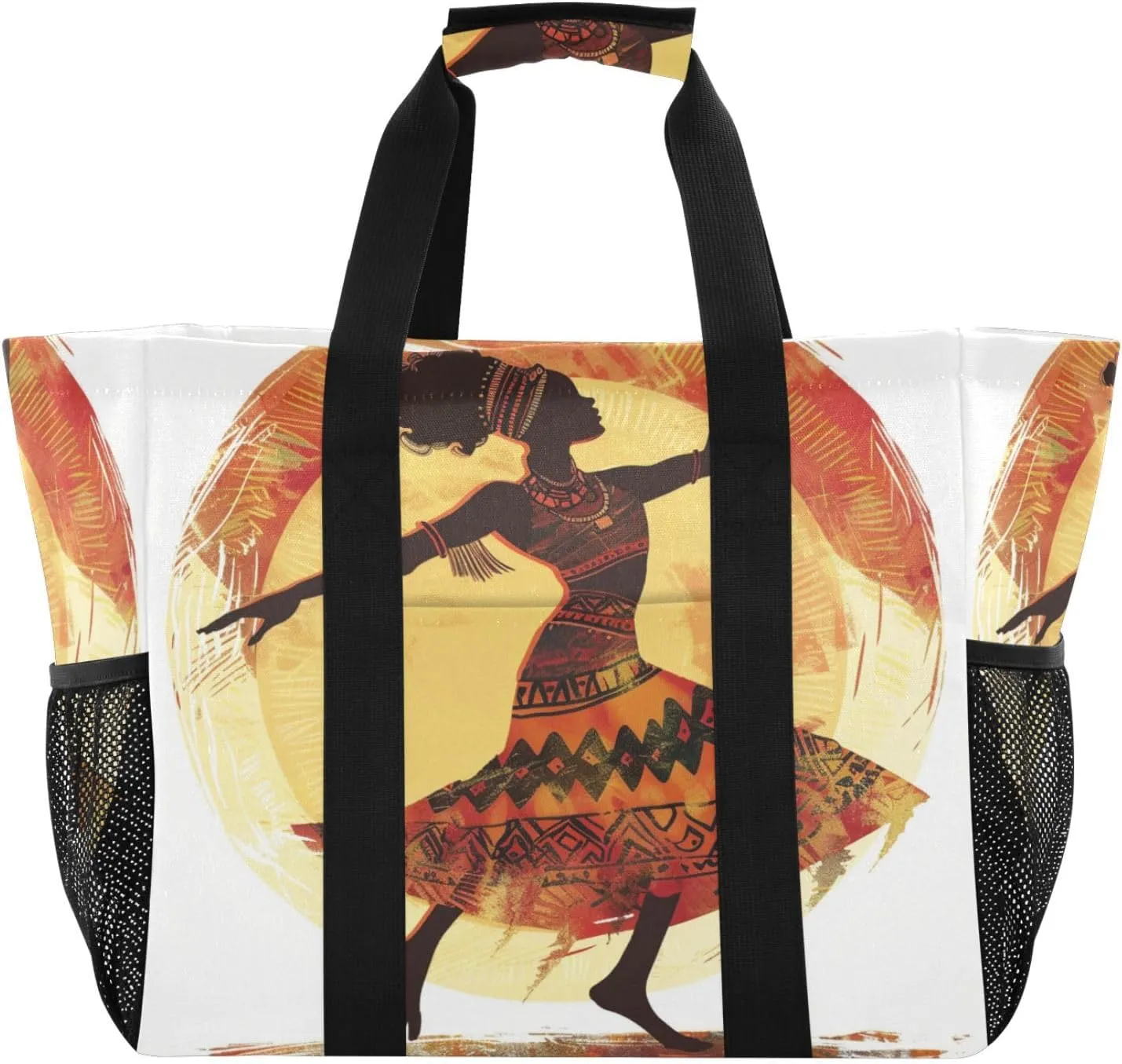 ALAZA Eiffel Tower in Water Waterproof Beach Tote Bags