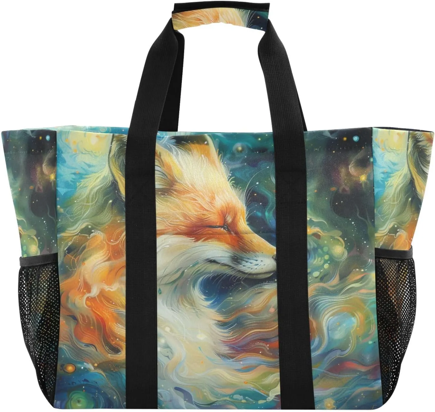 ALAZA Fox Dreamcatcher Waterproof Beach Tote Bags