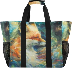 ALAZA Fox Dreamcatcher Waterproof Beach Tote Bags