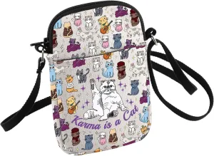 Album Inspired Gift Cat Lover Crossbody Bag Singer Merchandise Gift Singer Inspired Small Sling Bag for Fans