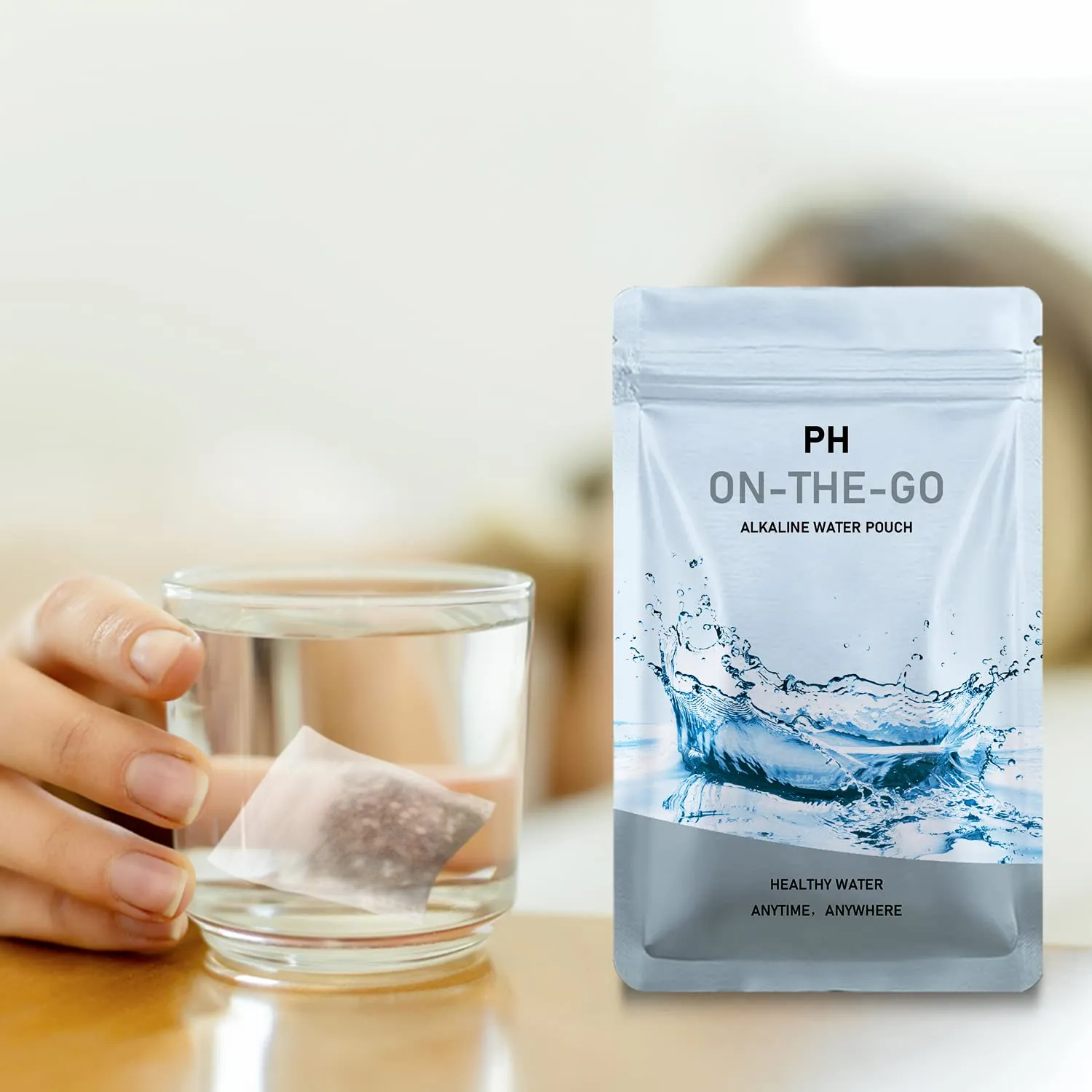Alkaline Water Filter Pouch, 6 Pack, White, Portable, 416 Cup Capacity, Removes Toxins, Chlorine, Chemicals, Heavy Metals, pH 9  - 20in1
