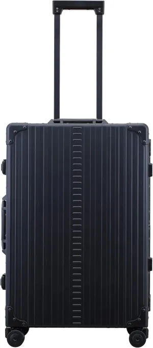 All Aluminum Lightweight 26" Premium Checked Bag Luggage with Suiter, Hardshell Suitcase w/Spinner Wheels, TSA-Approved, Heavy Duty Roller for International Travel and Business Flight (Onyx)