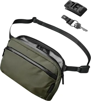 ALPAKA Flight Sling and HUB Keychain - Crossbody Sling Bag For Men Travel Lightweight,Portable, Packable; Magnetic Keychain | Quick Release Magnetic System | Secure and Functional Clip