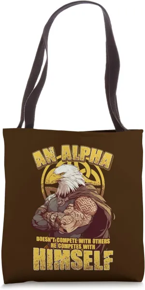 Alpha Mindset Warrior Strength Gym & Fitness Motivation Tote Bag
