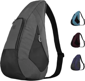 AmeriBag 19" Crossbody Sling Traveler Healthy Back Bag (Stormy Grey)