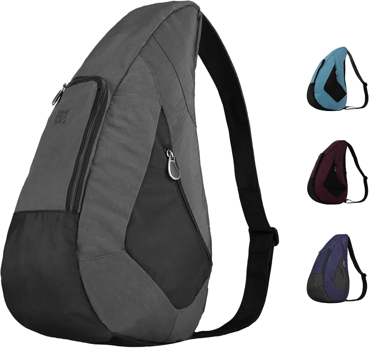 AmeriBag 19" Crossbody Sling Traveler Healthy Back Bag (Stormy Grey)