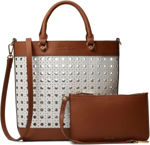 Anne Klein Mini Perf Tote with Pouch