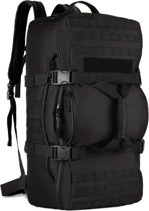 ArcEnCiel60L Outdoor Tactical Duffel Backpack Military Waterproof Suitcase Sport Luggage Hiking Camping Bag（Rain Cover Patch）