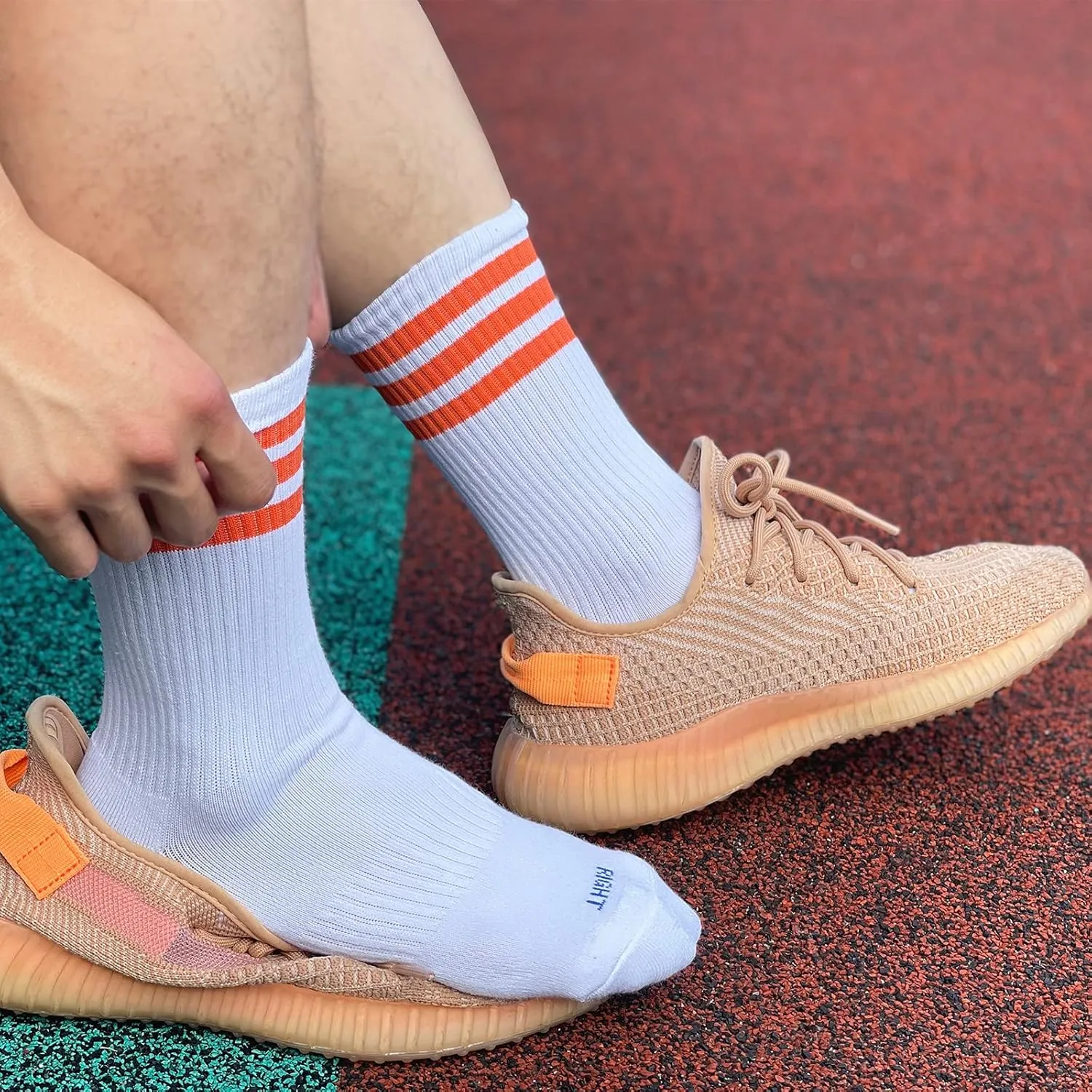 Athletic Cotton Crew Socks with Cushioning & Arch Support for Gym & Sports