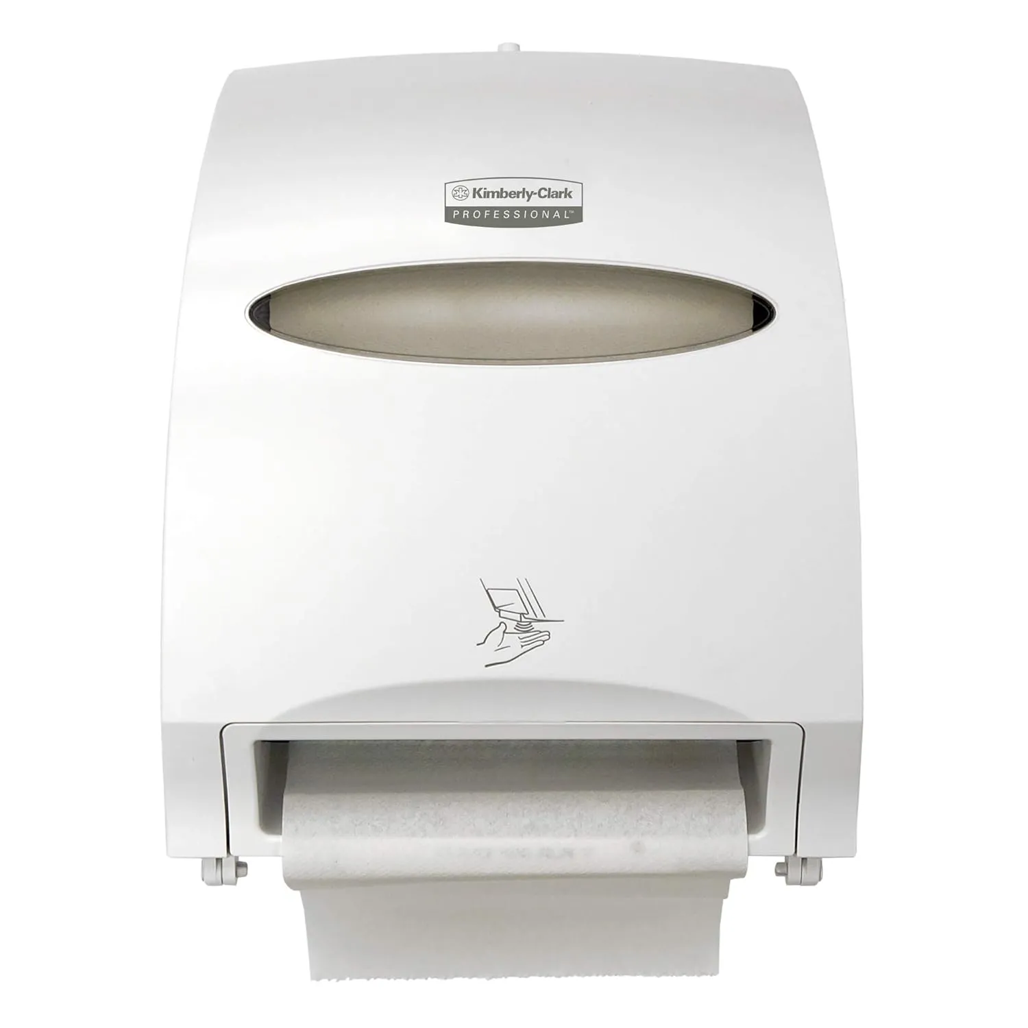 Automatic Hard Roll Towel Dispenser (48856), White, for 1.75" Core Towels, 12.70"x15.76"x9.57" (Qty 1)