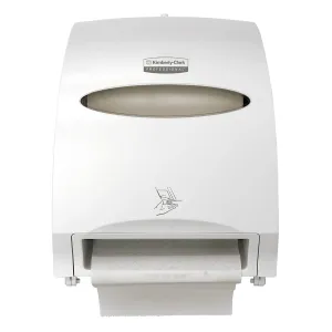 Automatic Hard Roll Towel Dispenser (48856), White, for 1.75" Core Towels, 12.70"x15.76"x9.57" (Qty 1)