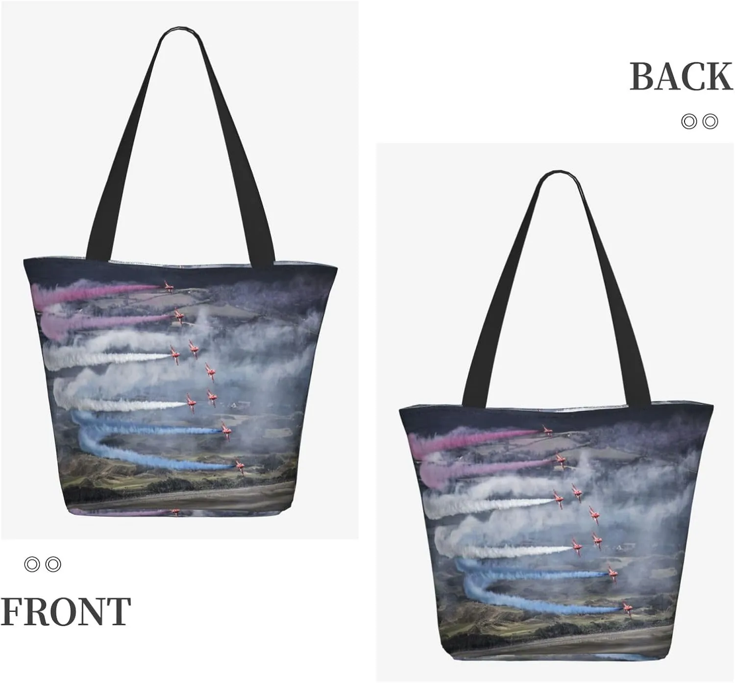 Automotive Black Car Dark Tote Bag for Women, Travel Tote Handbags for Gym