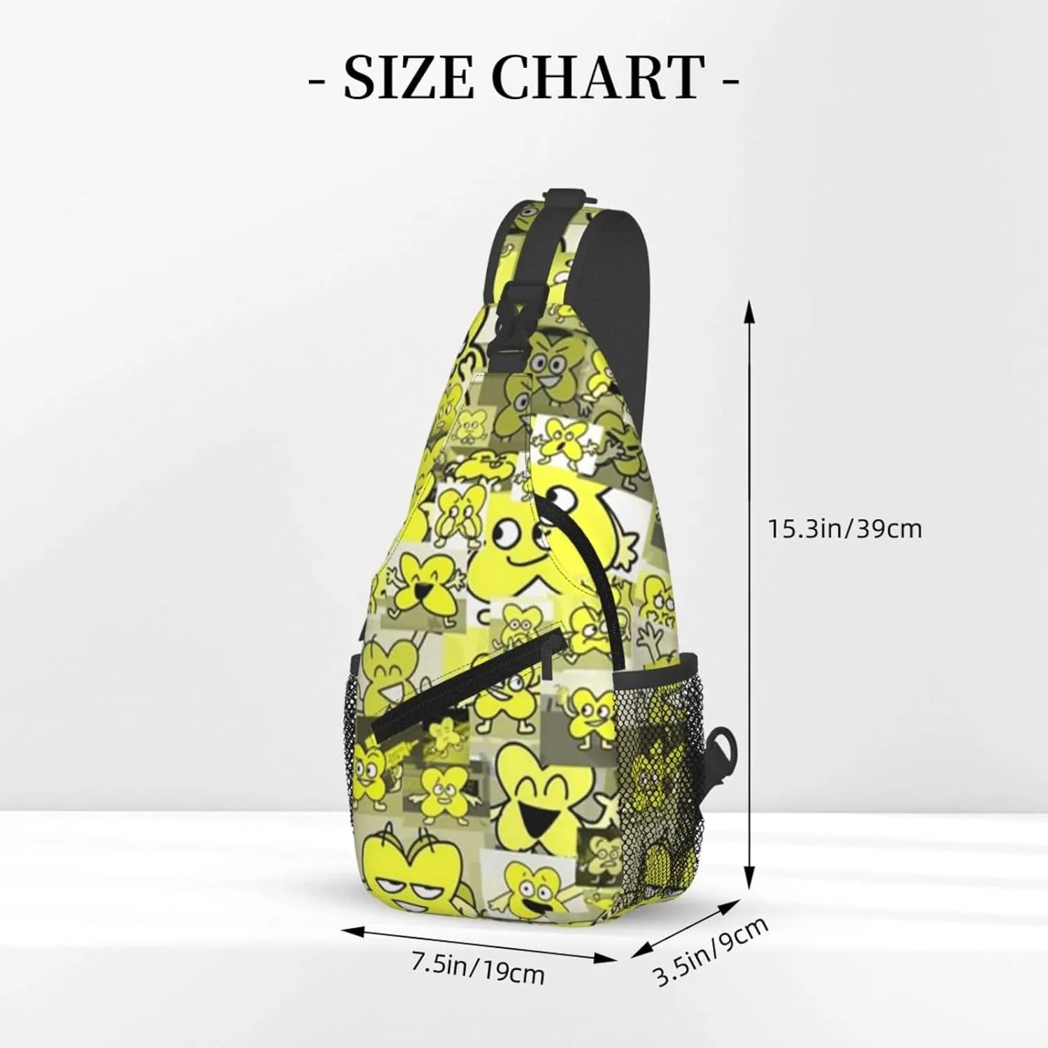 B-fdi Fashion Casual Crossbody Bag Chest Bag Sling Bag Travel Daypack For Women Men Black