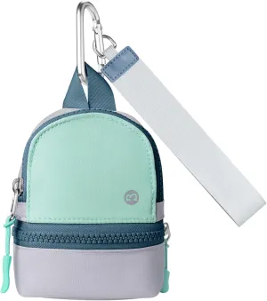 Babysun Mini Backpack Keychain Wristlet Pouch Small Change Coin Purse Cute Zipper Wallet With 3 RFID Card Slots For Women/Men Airpods Cosmetics