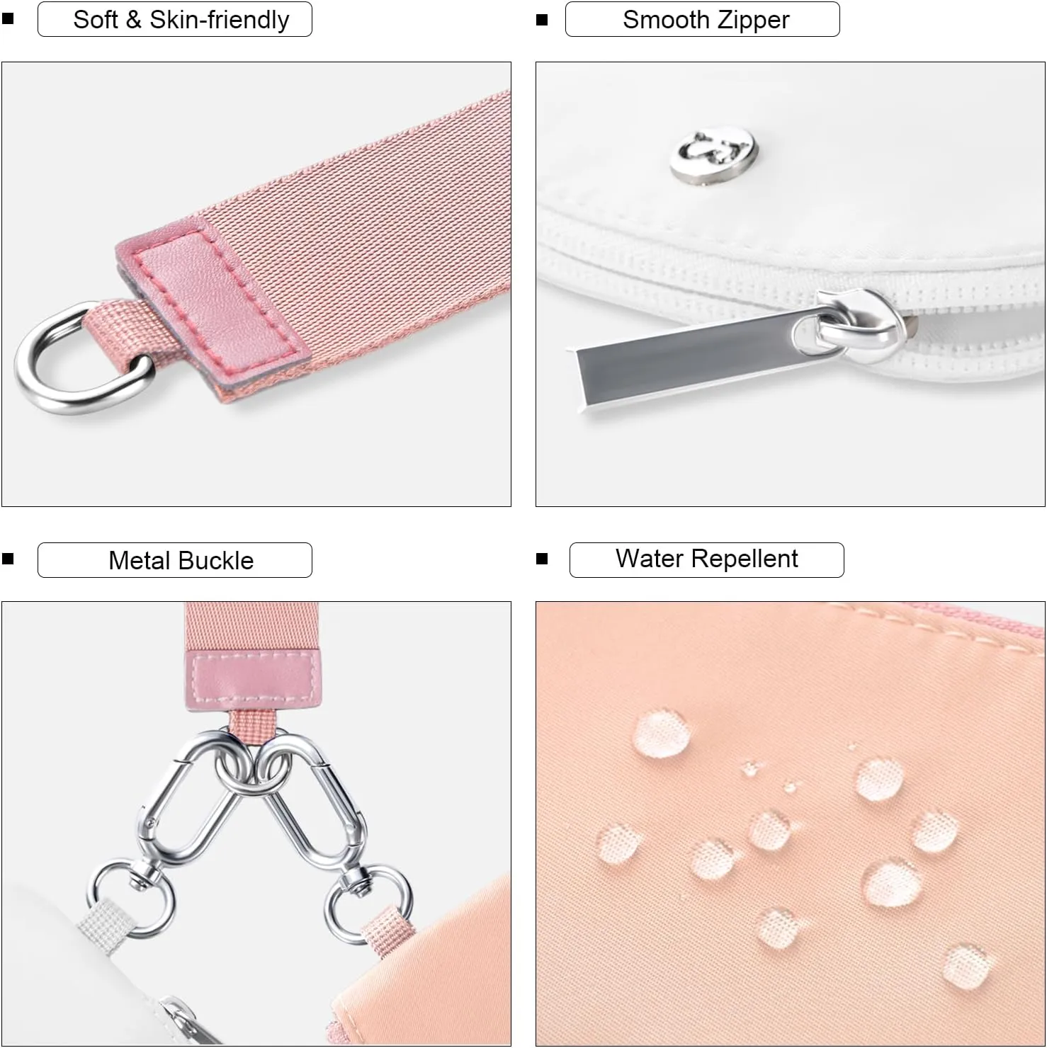 Babysun Mini Zip Around Dual Pouch Wristlet With 2 Straps Wristlet Keychain Wallet for Women Coin Purse Small Cute for Teen Girl