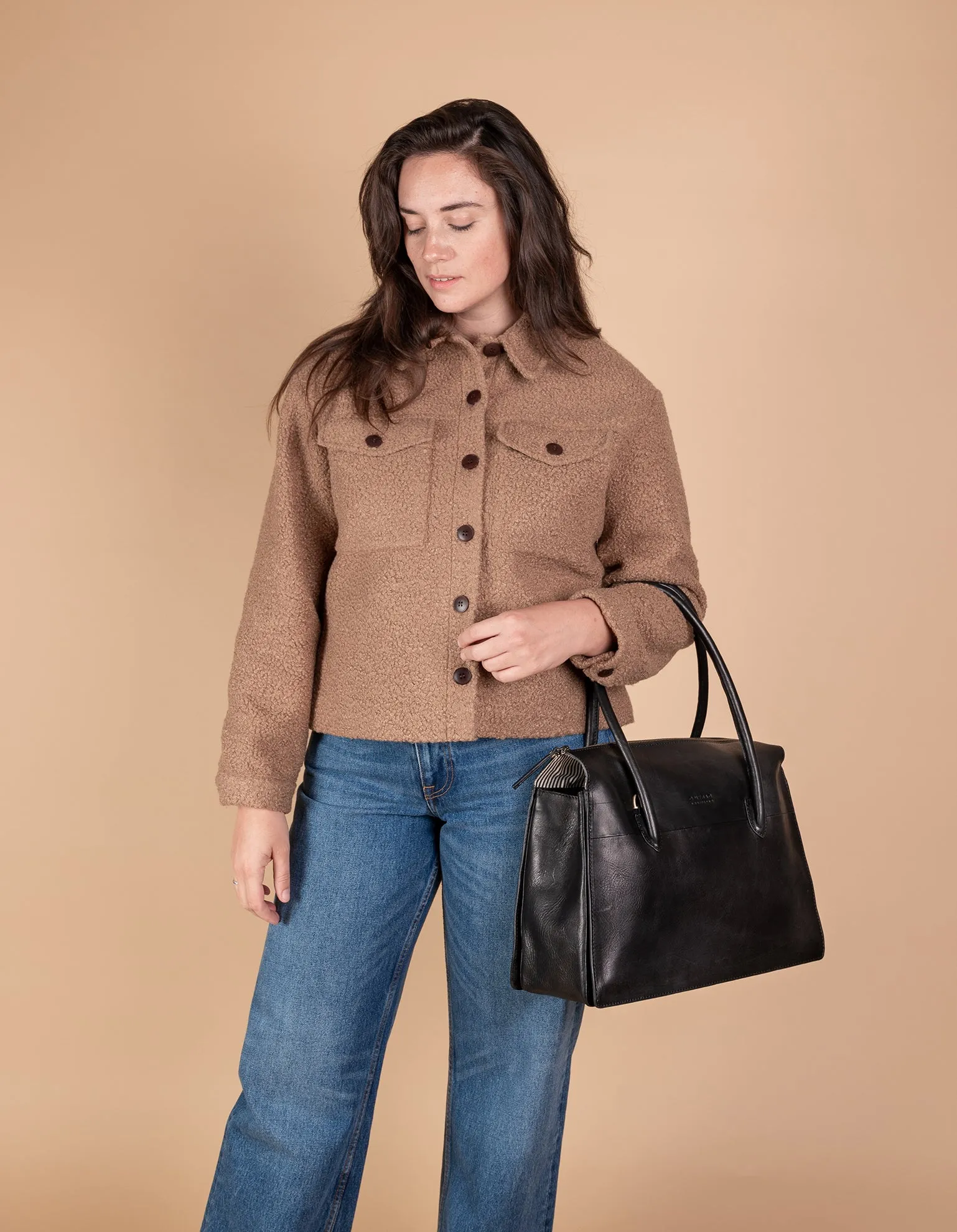 Bag - Kate - Eco Stomboli Leather - Black