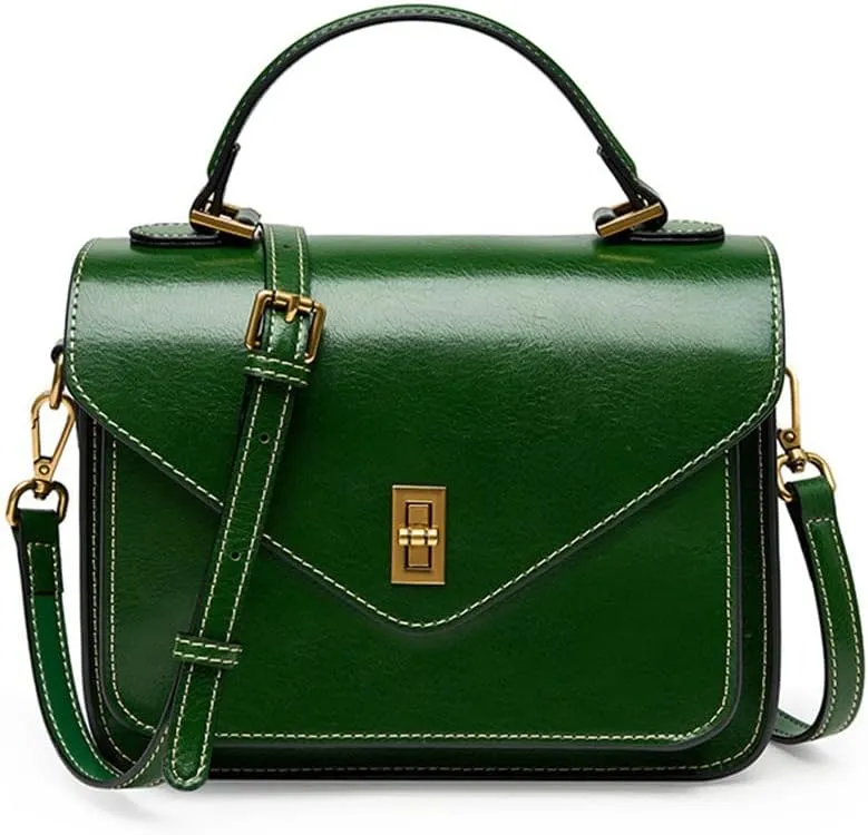Bag Wrapping Plant Tanned Leather Temperament Female Bag Hand Bill of Lading Shoulder Cross-Body Postman(E)