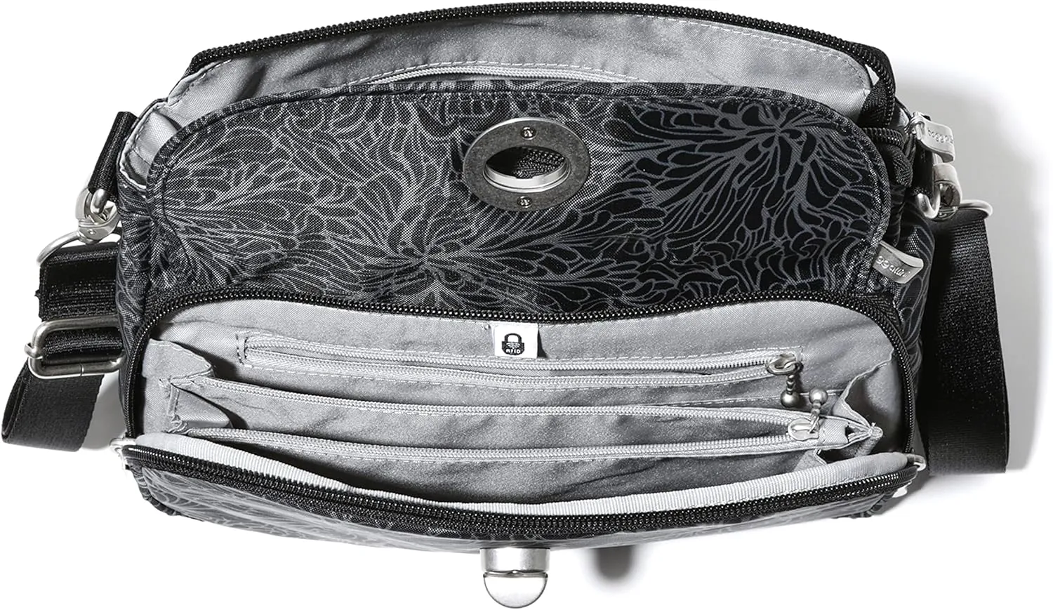 Baggallini Calais Crossbody Bags for Women 9.5"x7" Travel Handbag Purse w/RFID Front Wallet Lightweight Water-Resistant