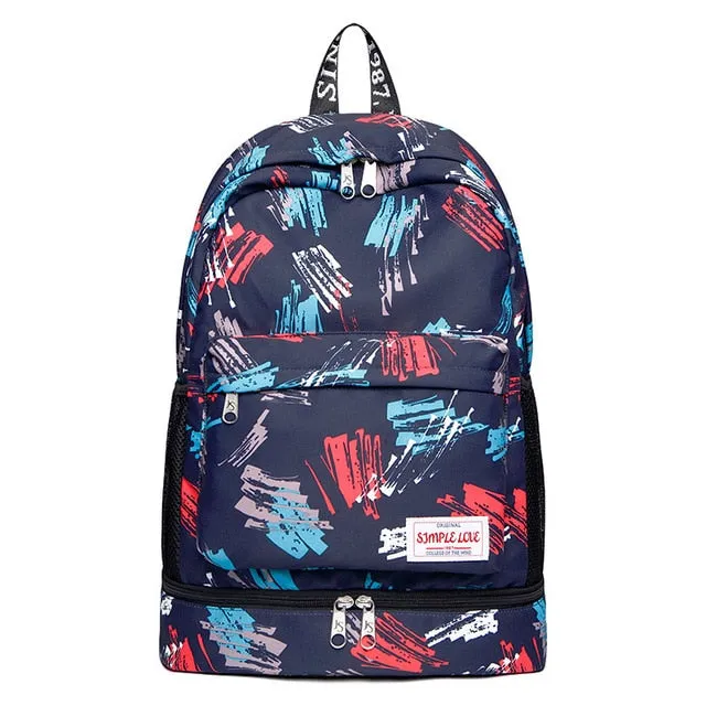 Bags De Women Flower Gym Independent Fitness Gymtas Dry Deporte Bag Unbeatable assortment Sac Bags Shoes XA906WA Wet Female Backpack Bolsa And Sport Best-selling variety