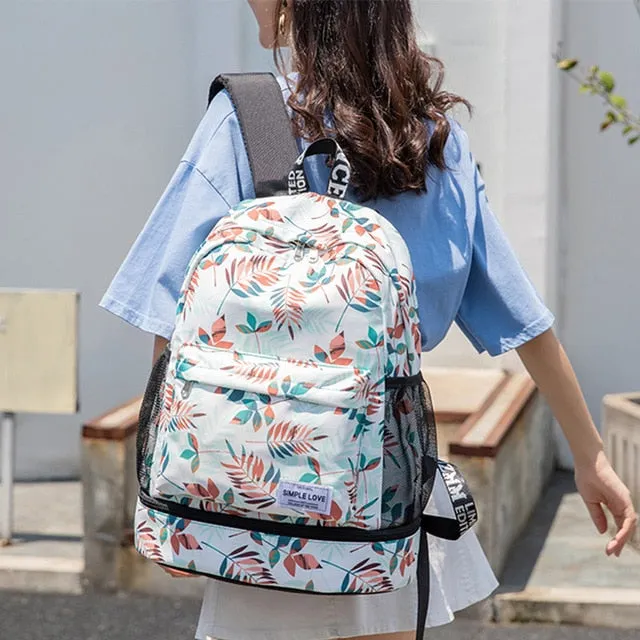 Bags De Women Flower Gym Independent Fitness Gymtas Dry Deporte Bag Unbeatable assortment Sac Bags Shoes XA906WA Wet Female Backpack Bolsa And Sport Best-selling variety