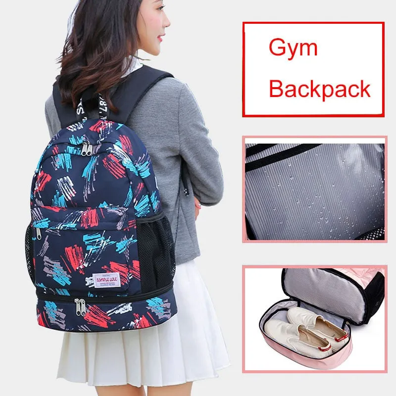 Bags De Women Flower Gym Independent Fitness Gymtas Dry Deporte Bag Unbeatable assortment Sac Bags Shoes XA906WA Wet Female Backpack Bolsa And Sport Best-selling variety