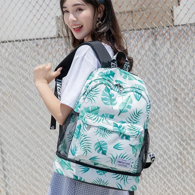 Bags De Women Flower Gym Independent Fitness Gymtas Dry Deporte Bag Unbeatable assortment Sac Bags Shoes XA906WA Wet Female Backpack Bolsa And Sport Best-selling variety