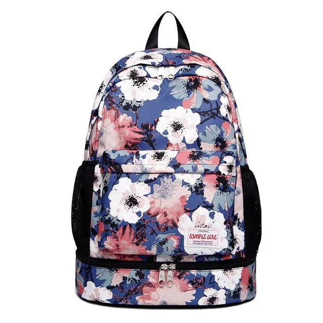 Bags De Women Flower Gym Independent Fitness Gymtas Dry Deporte Bag Unbeatable assortment Sac Bags Shoes XA906WA Wet Female Backpack Bolsa And Sport Best-selling variety