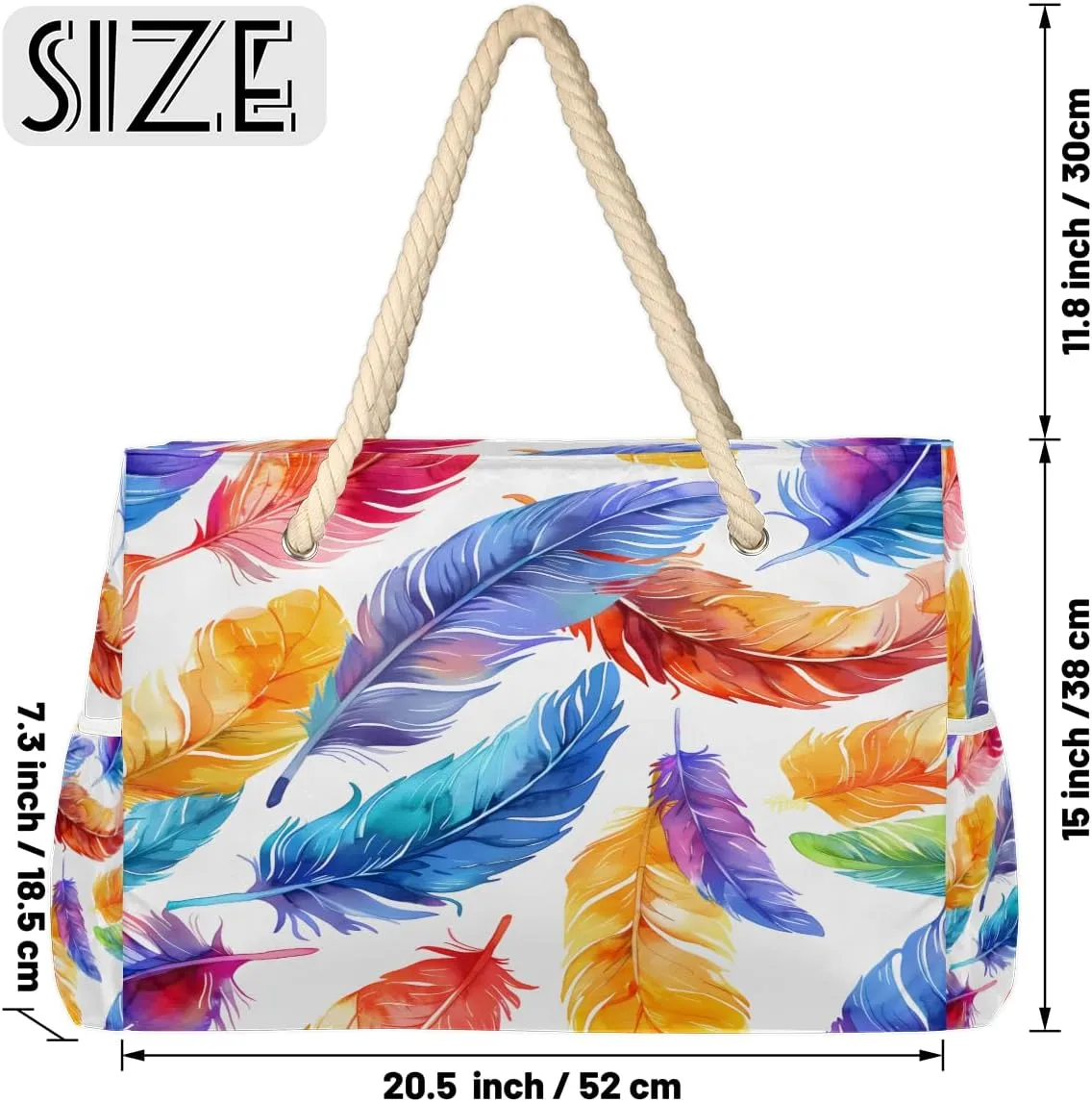 Bags for Women, Large Waterproof Beach Tote Bag for Gym Grocery Travel