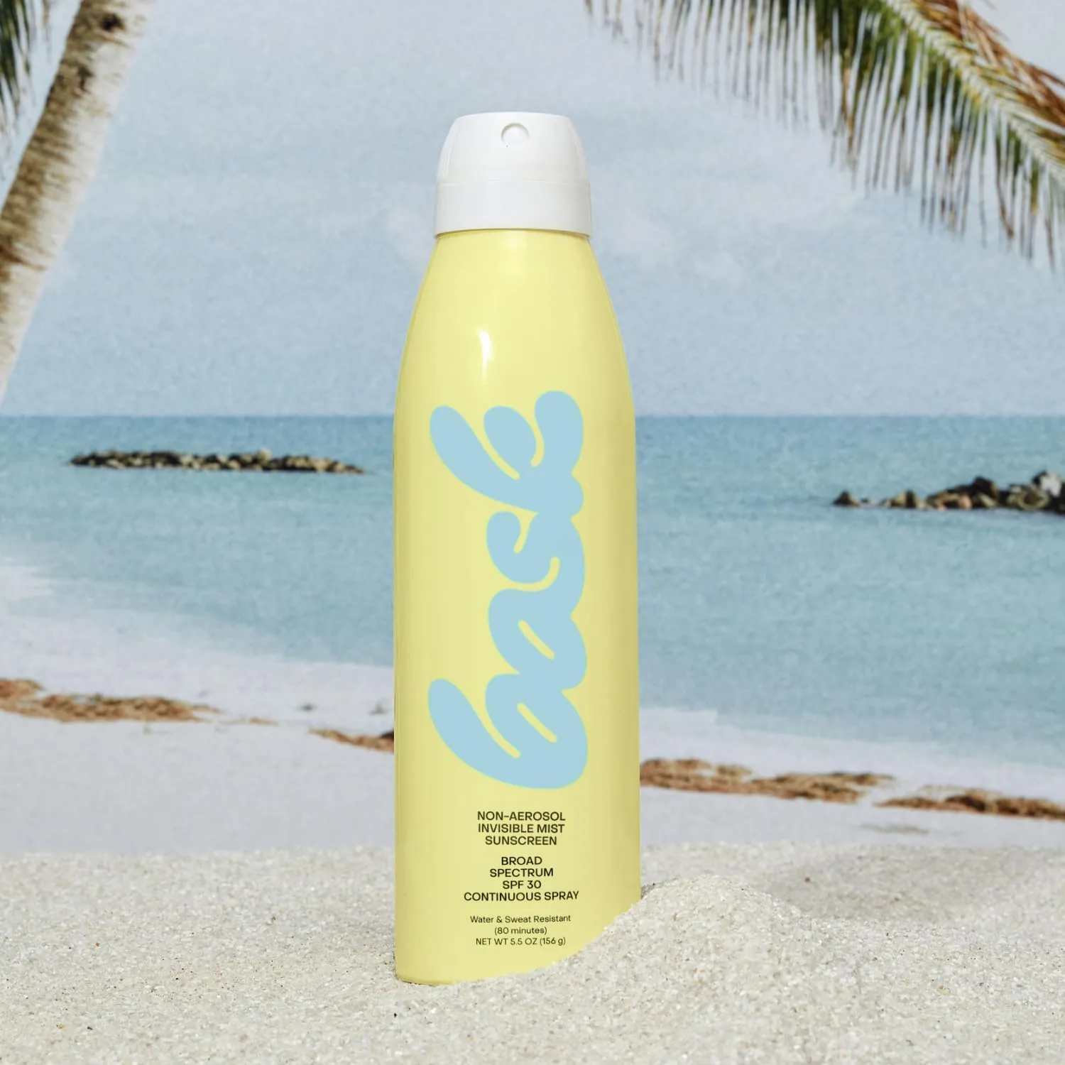 Bask Suncare SPF 30 Sunscreen Spray - Non-Aerosol, Broad Spectrum UVA/UVB Protection, Dermatologist Recommended, No White Cast, Lightweight & Fast-Absorbing, 5.5 oz