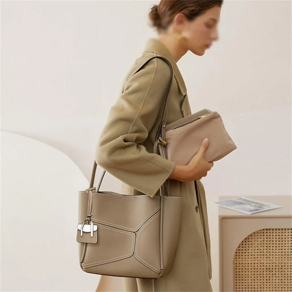Basket Texture Tote Bag Design Sigle Shoulder Portable Cross-Body Commuting Bag