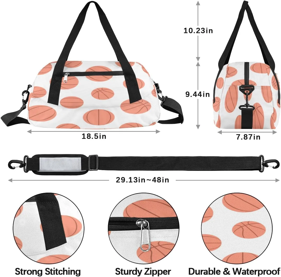 Basketball Gym Bag, Duffle Bag, Weekender Bag, Duffel Bag, Overnight Bag, Travel Duffel Bag, Dance Bag, Tote Bag, Beach Bag, Pool Bag, Gym Duffle Bag, Carry on Bag