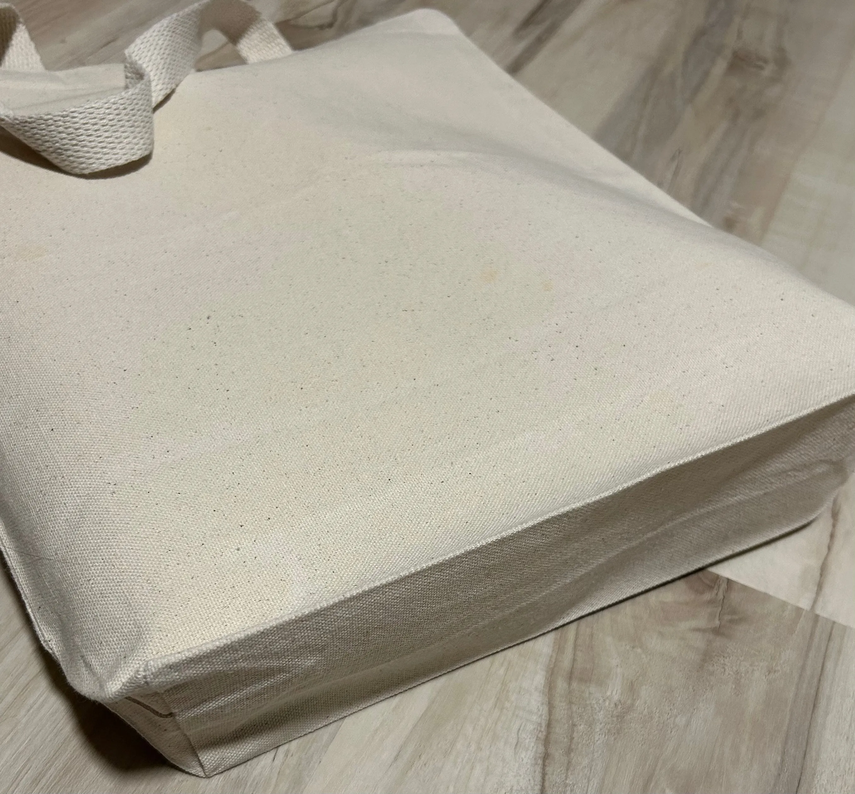 Be Still - Lily of the Valley - Sturdy Canvas Tote Bags with Bottom 15"W x 16"H x 3"D