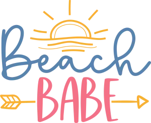 Beach Babe DTF (direct-to-film) Transfer
