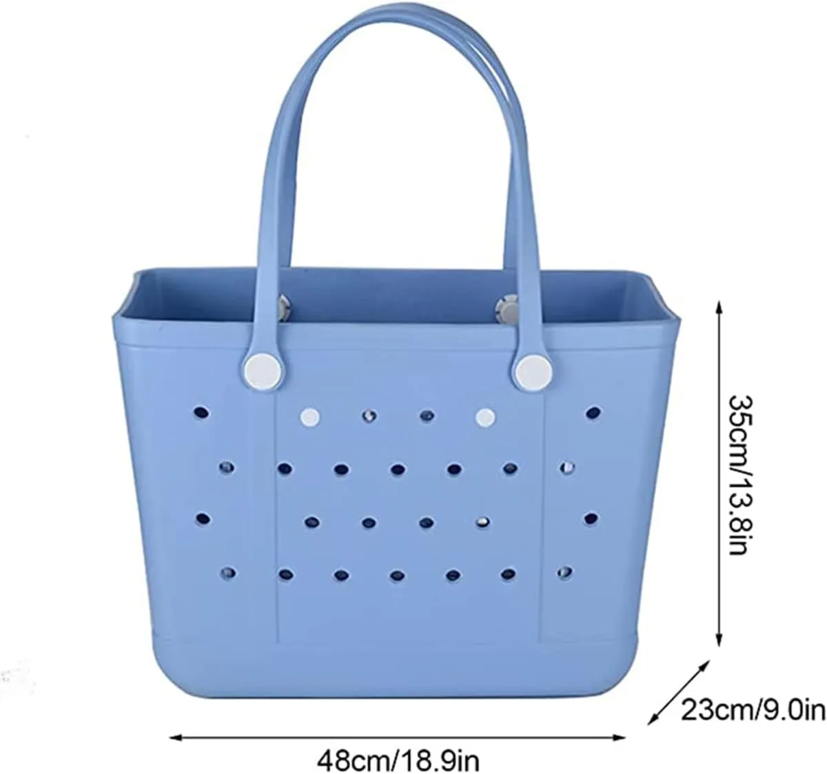 Beach Bag X Large Rubber Beach Tote Bag, Waterproof Washable Open for Women Croc Bag Hand Bag for Beach Pool Yoga