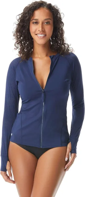 BEACH HOUSE Sport Ava Long Sleeve Rash Guard for Women - Swimsuit Top Cover Up with UPF 50 Plus Protection