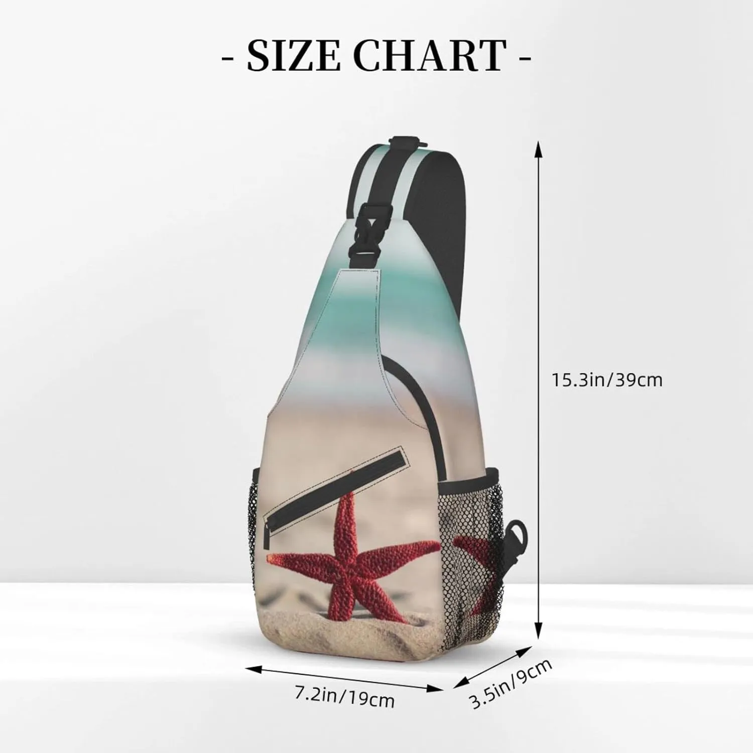 Beach Sling Bag Palm Crossbody Chest Daypack Casual Backpack Beach Shoulder Bag