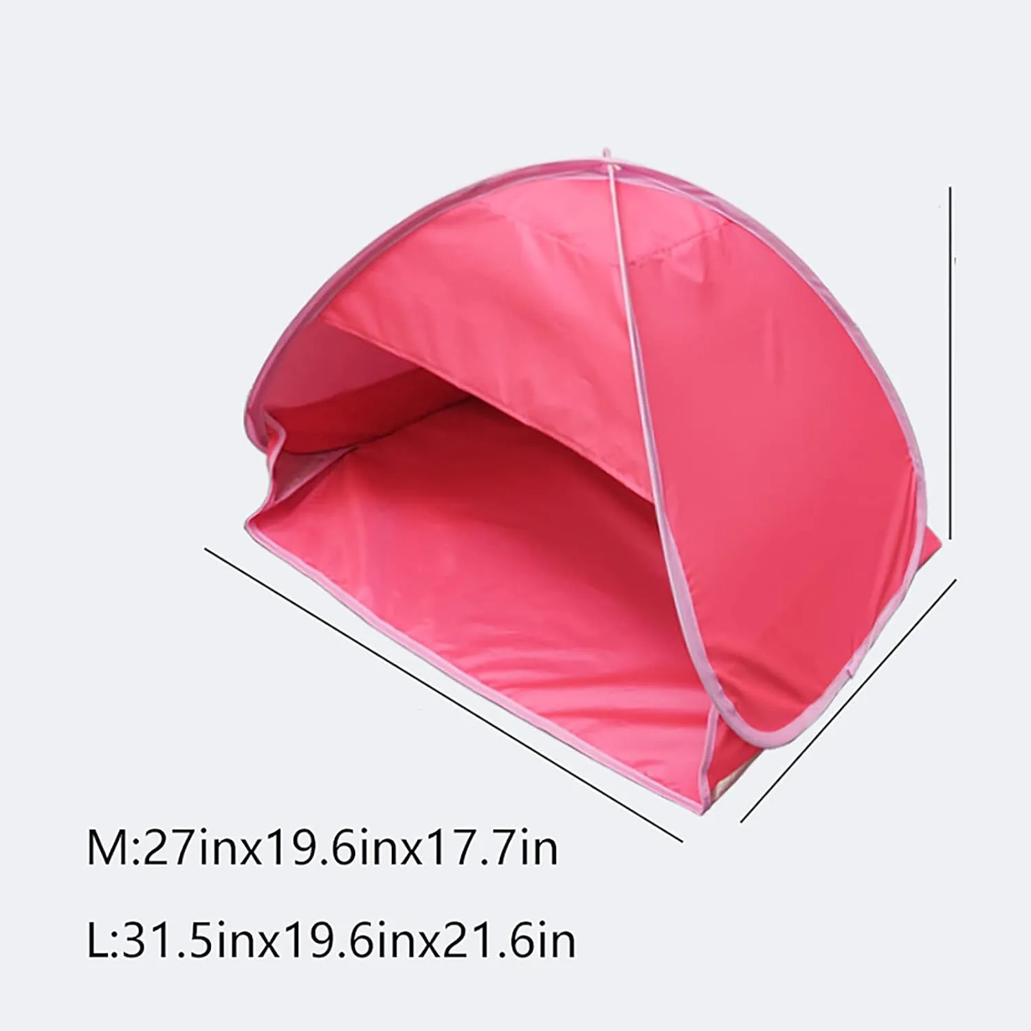 Beach Tent, Portable Portable Rainproof and Sunscreen Bag, with Carrying Bag, Automatic Quick Opening Beach Tent