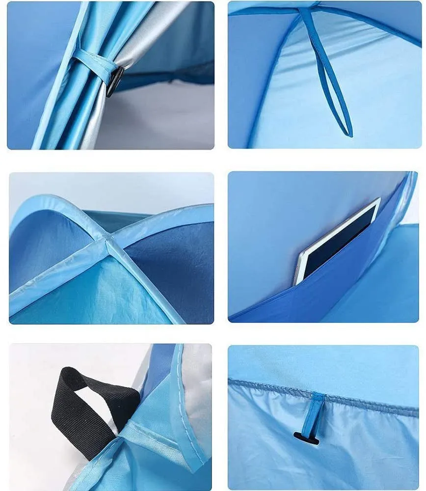 Beach Tent, Sunba Youth Beach Shade, anti UV Instant Portable Tent Sun Shelter, Pop up Baby Beach Tent, for 2-3 Person