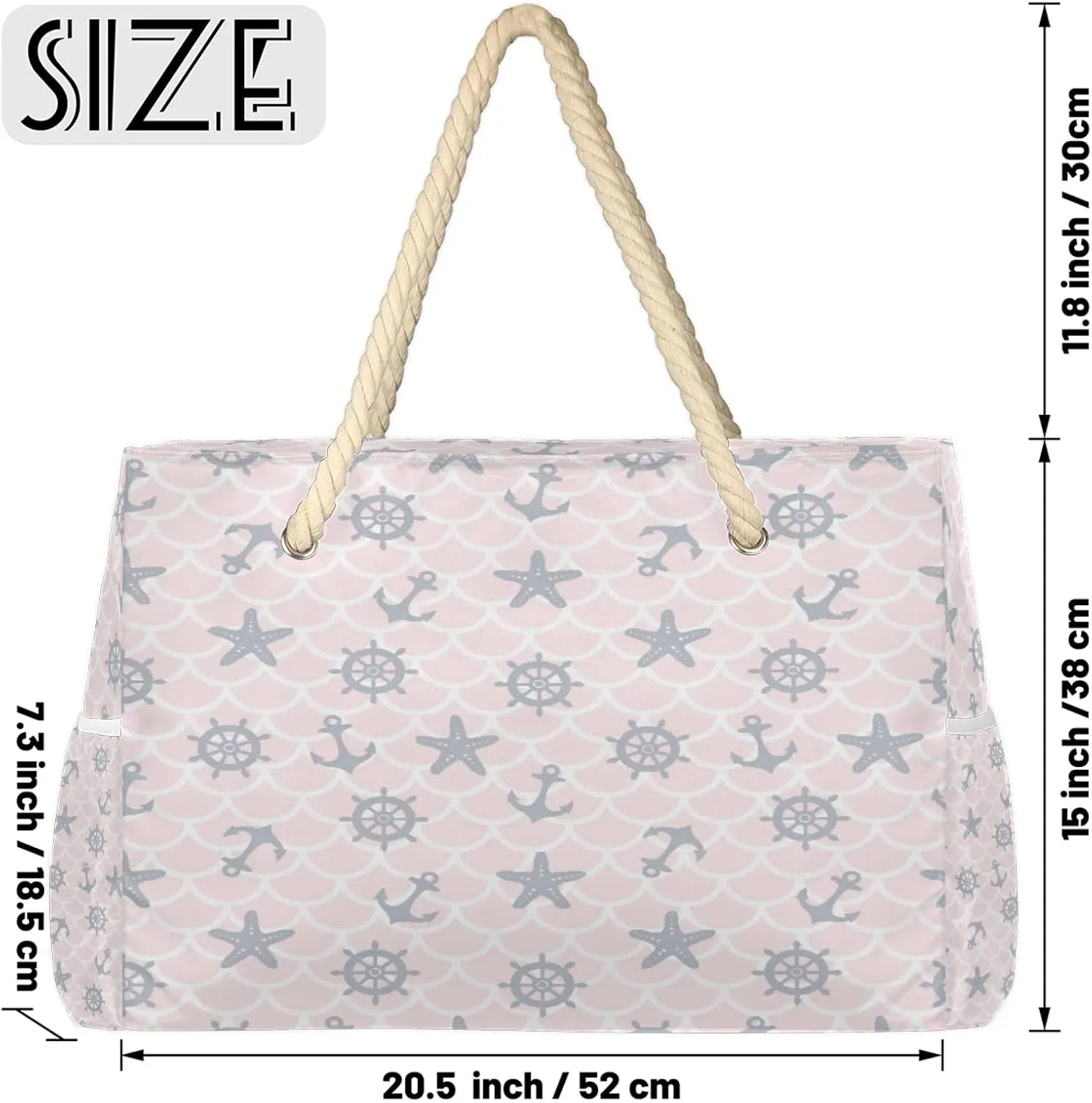 Beach Tote Bags for Women with Zipper Large Pool Bags for Swimming Travel Gym